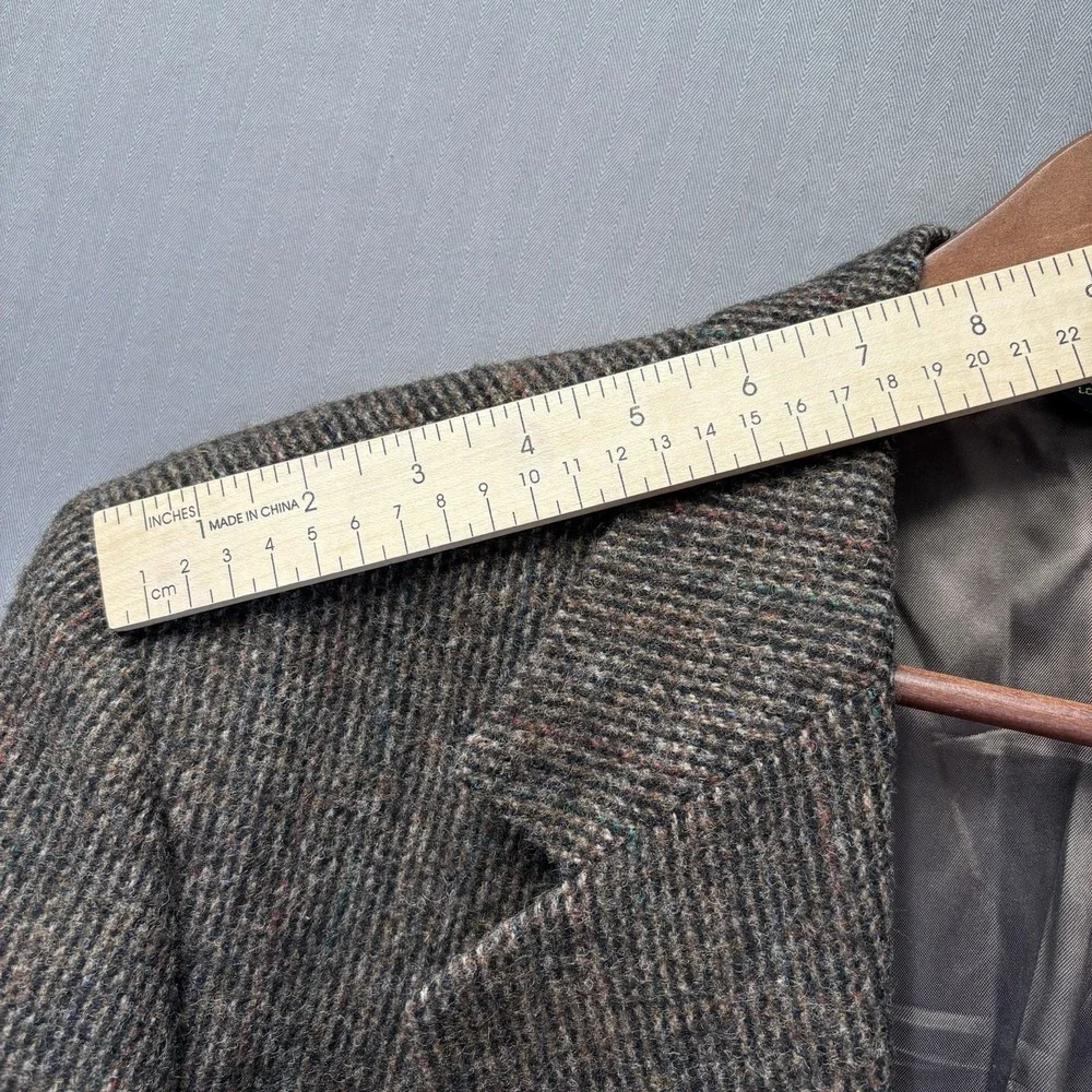 Vintage Brassard Mens 42R Tweed Blazer Brown Wool Sport Coat Dark Academia USA